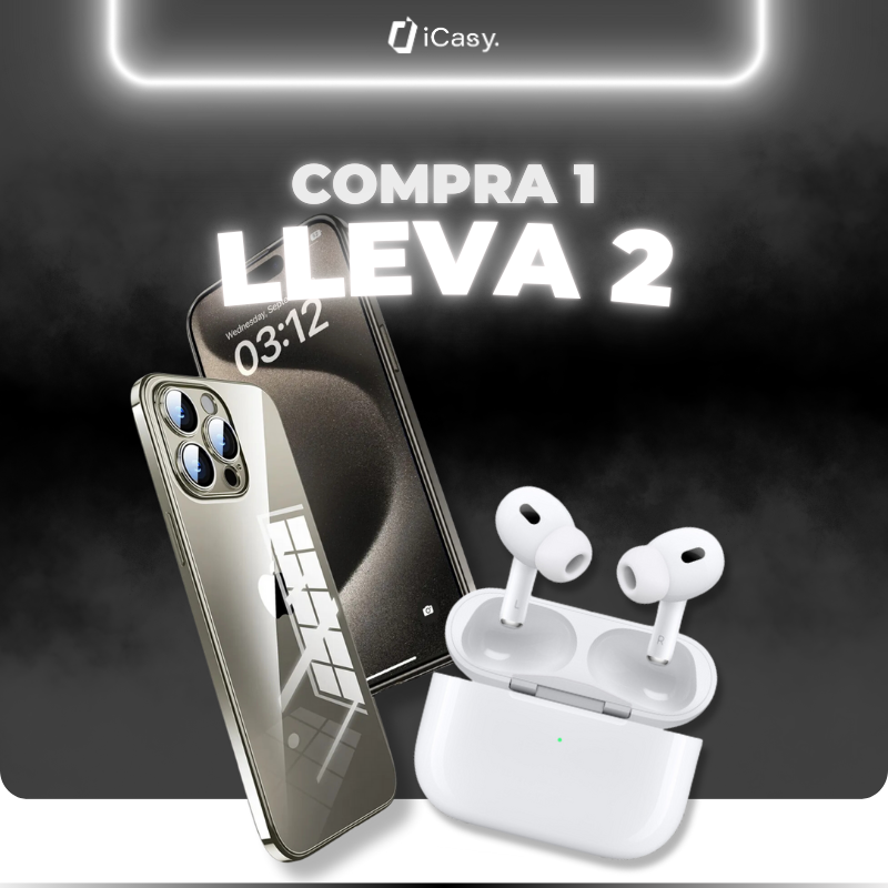 Combo Case UltraProtect + Audífonos AirTech Pro® Compra 1 y Lleva 2
